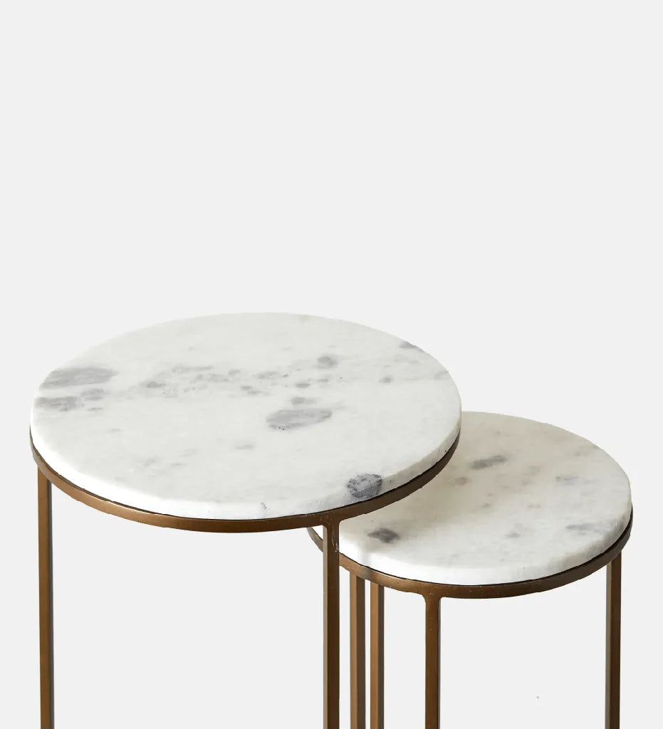 Porter Nested Lamp Tables in Karoo Tan