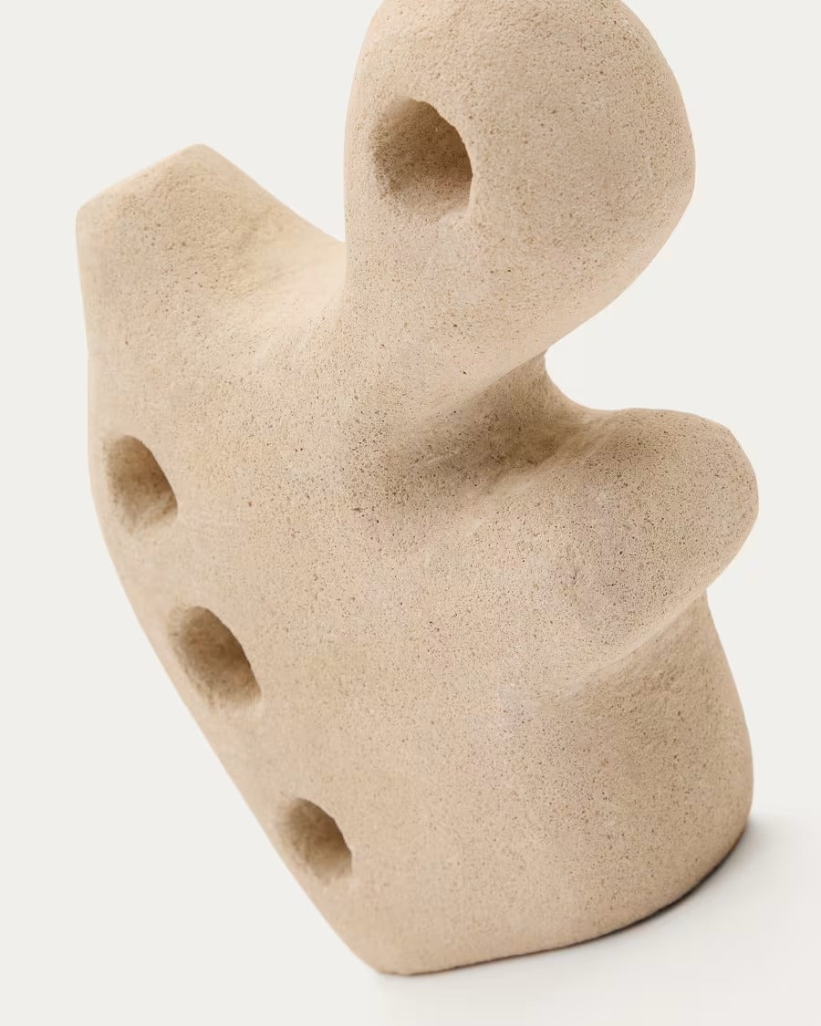 Arif Stone Sculpture in a beige finish, 20cm