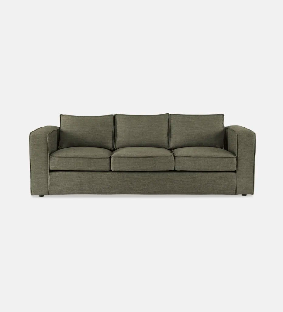 Rosco Fully Upholstered 3 Seater - Fabric Como Natural