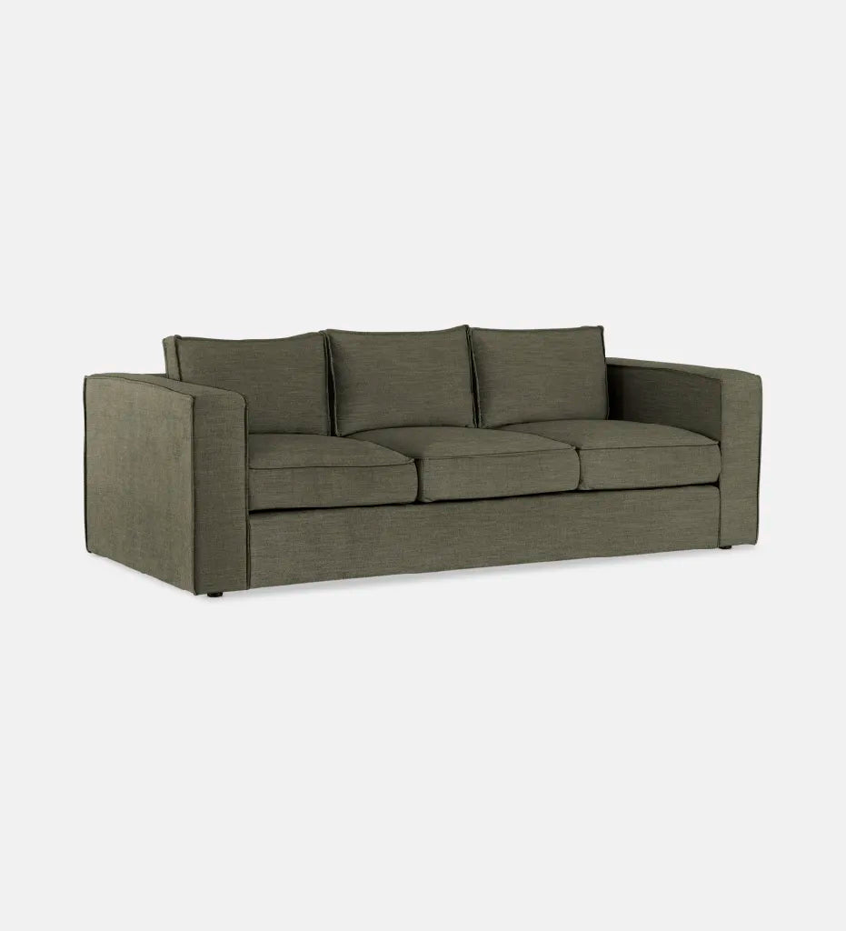 Rosco Fully Upholstered 3 Seater - Fabric Como Natural