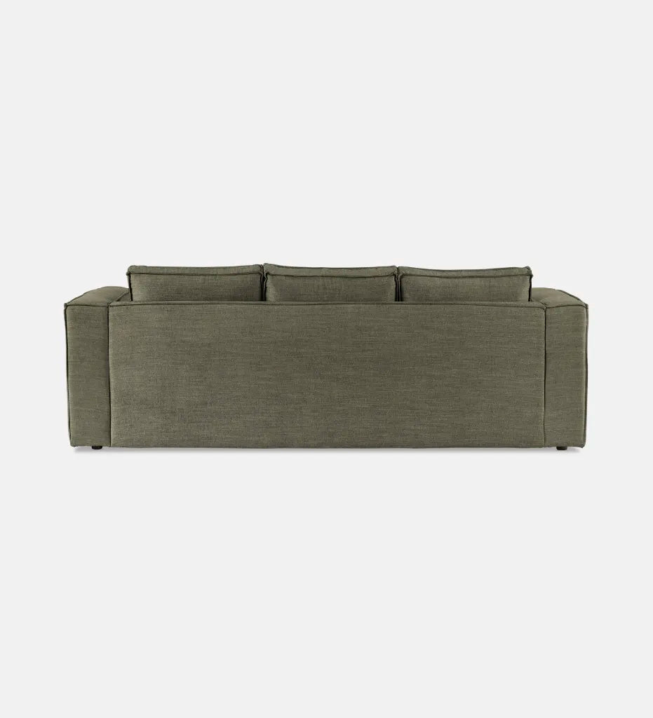 Rosco Fully Upholstered 3 Seater - Fabric Como Natural