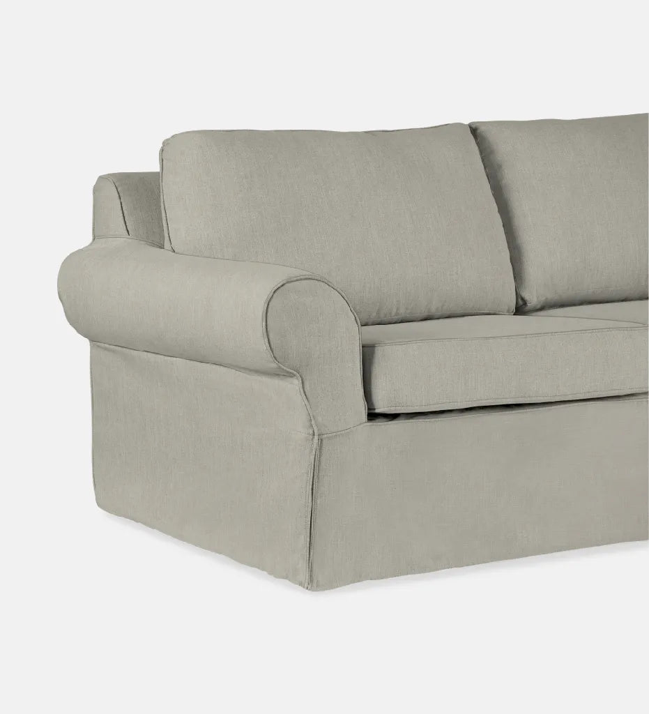 Middleton Slipcover 2 Seater Sleeper  - Fabric Thuli Cement
