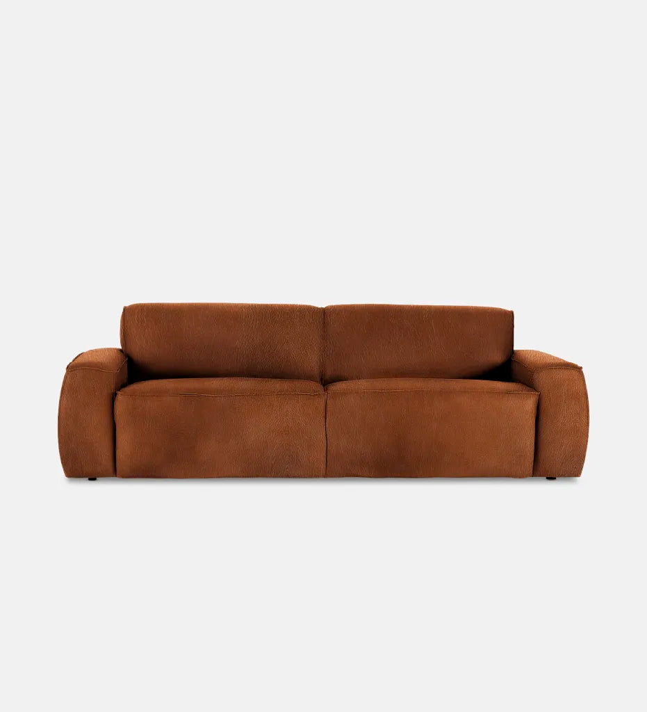 Congo Leather 3 Seater  - Leather Moroccan Spice