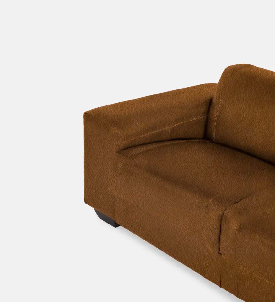 Terry Leather 2 Seater - Leather Matador Tan