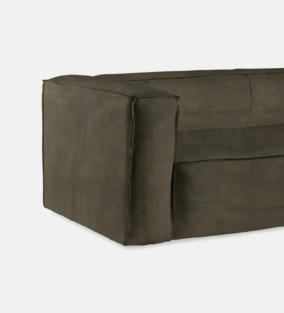 Serengeti Leather 3 Seater - Leather Zambezi Forest