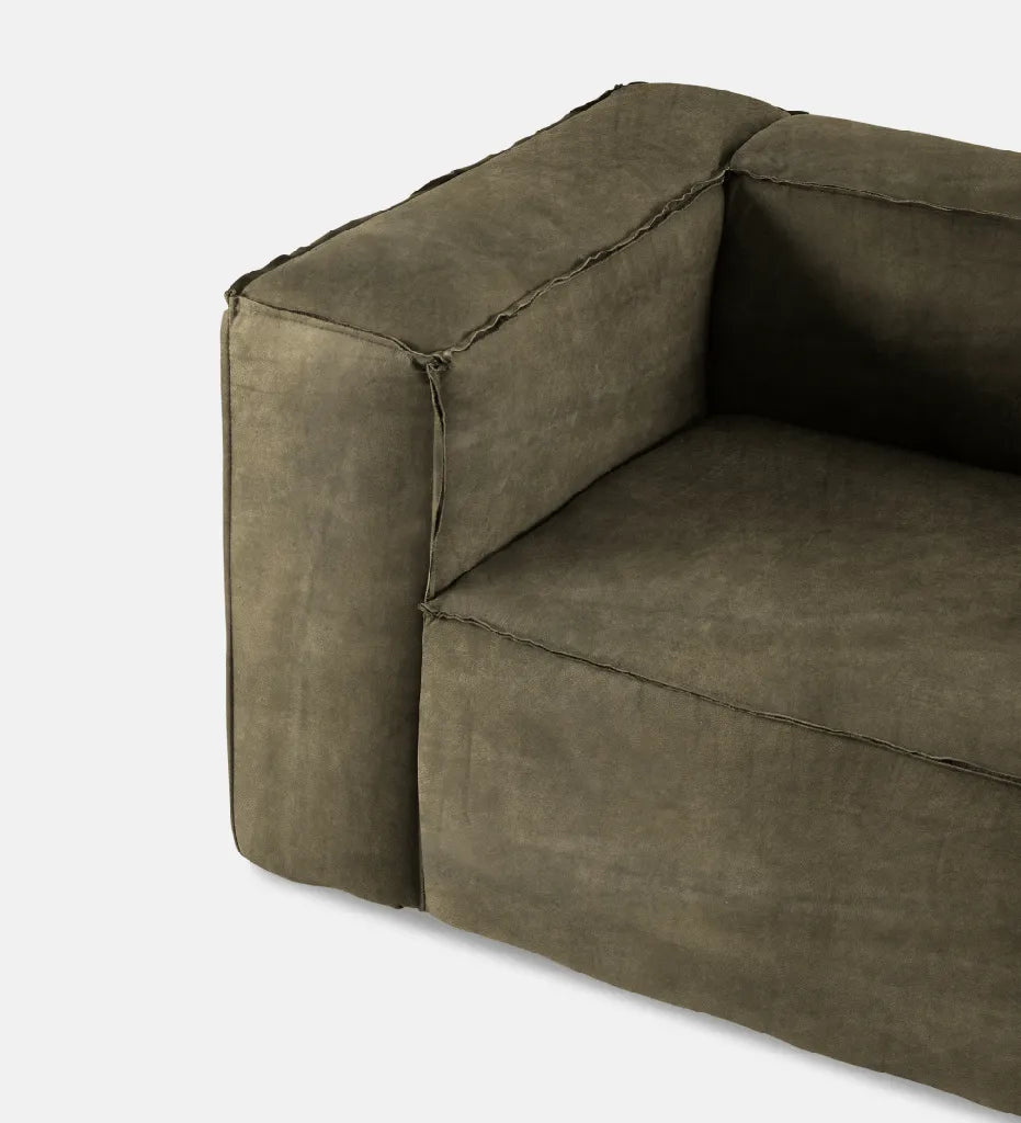 Serengeti Leather 3 Seater - Leather Zambezi Forest
