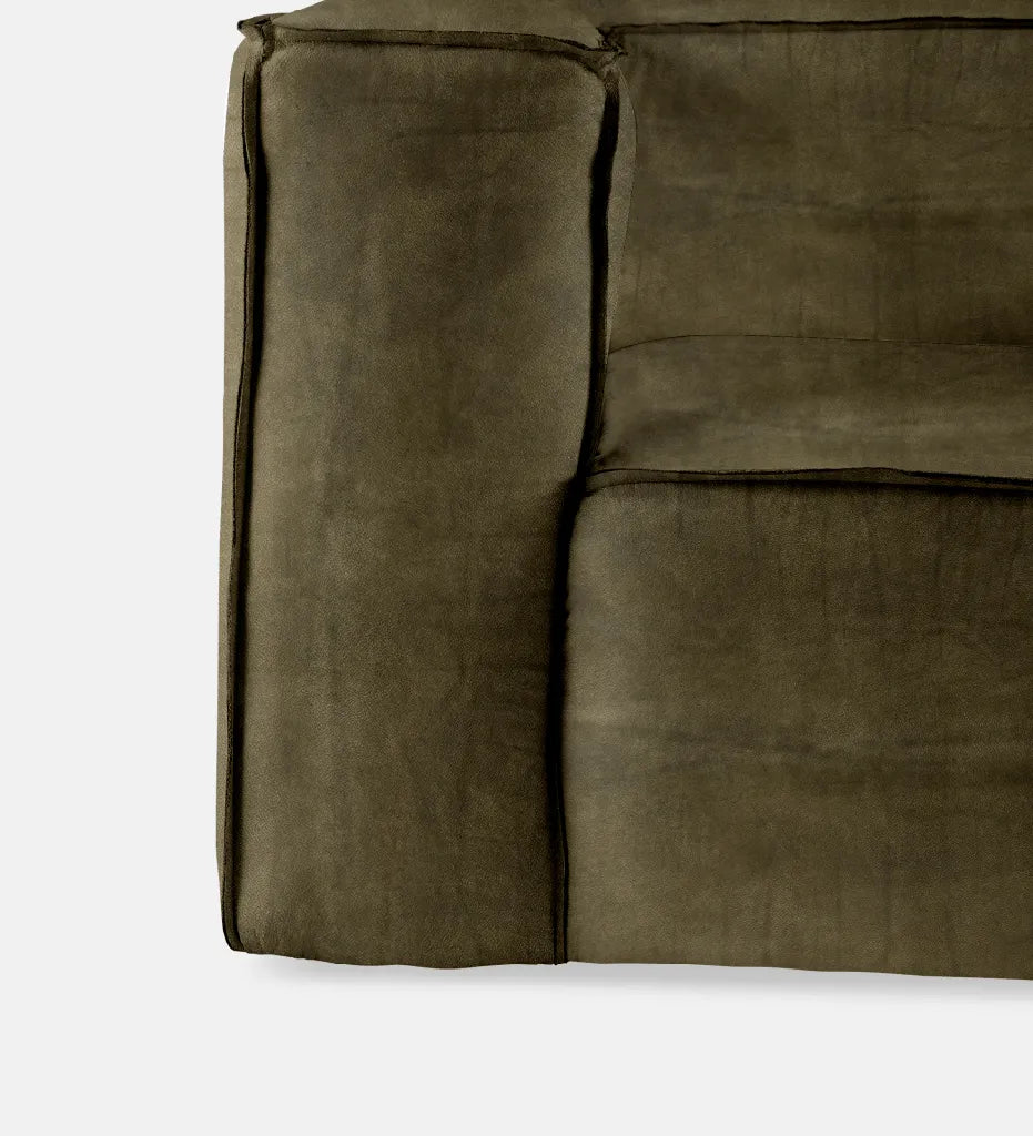 Serengeti Leather 3 Seater - Leather Zambezi Forest