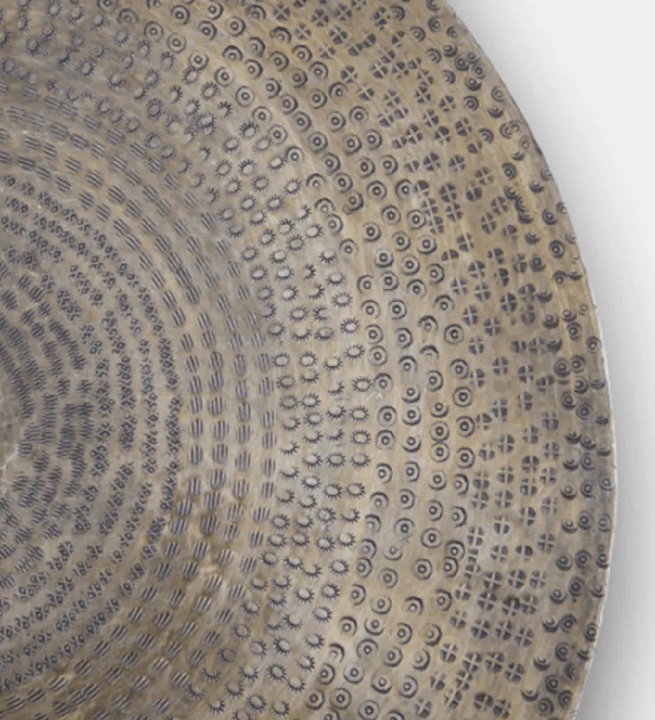 Taj Drum Coffee Table  - Brass Antique 120*120*45