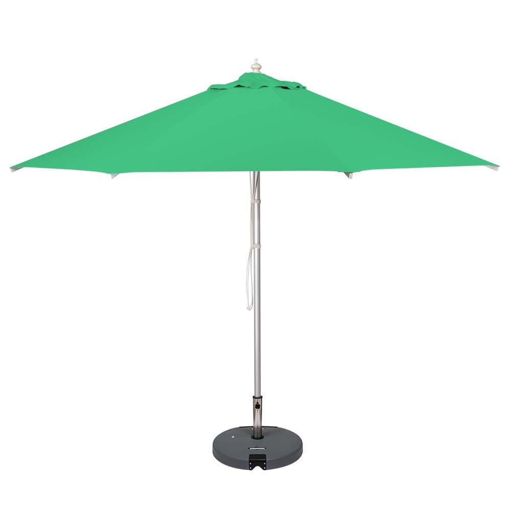 3.5M Aluminium Round Umbrella Light Grey 310G Spun Polyester with Protective Umbrella Cover
