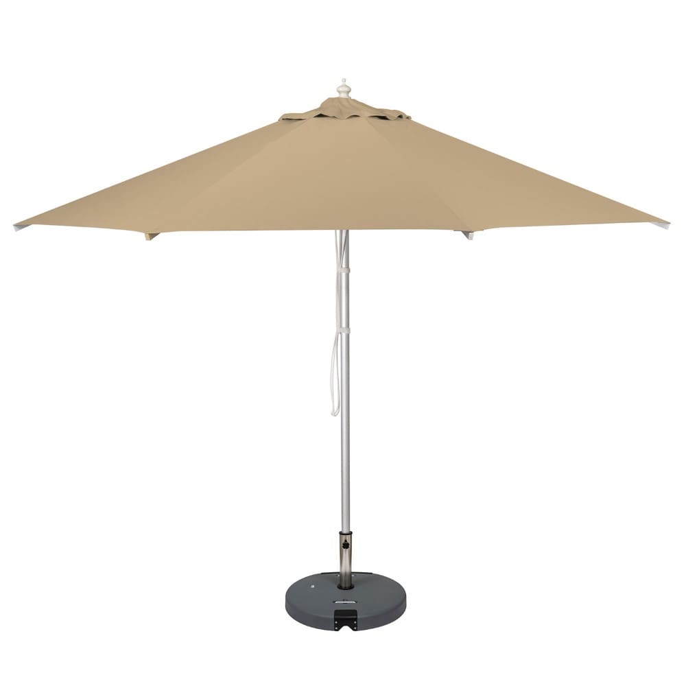 3m Aluminium Round Umbrella Light Grey 310g Spun Poly with 3.5m Protective cover