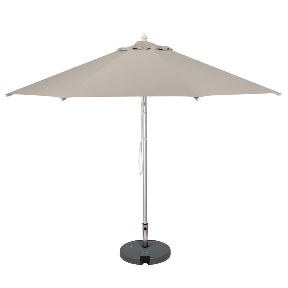 3m Aluminium Round Umbrella Light Grey 310g Spun Poly with 3.5m Protective cover