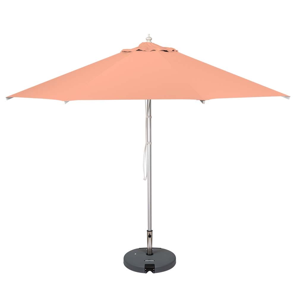 3.5M Aluminium Round Umbrella Light Grey 310G Spun Polyester with Protective Umbrella Cover