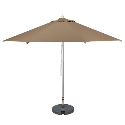 3m Aluminium Round Umbrella Light Grey 310g Spun Poly with 3.5m Protective cover
