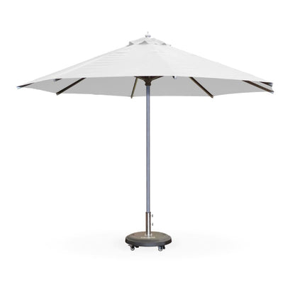 3m Aluminium Round Umbrella Light Grey 310g Spun Poly with 3.5m Protective cover