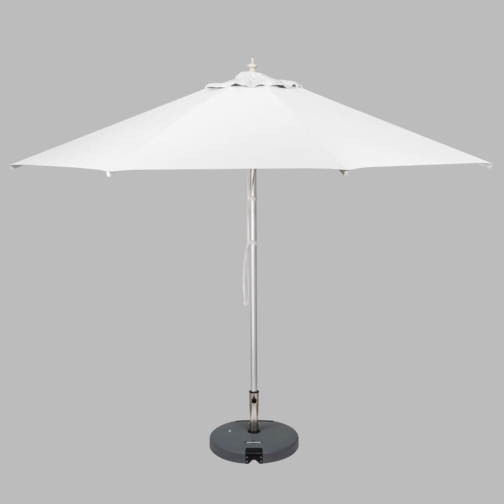 3m Aluminium Round Umbrella Light Grey 310g Spun Poly with 3.5m Protective cover