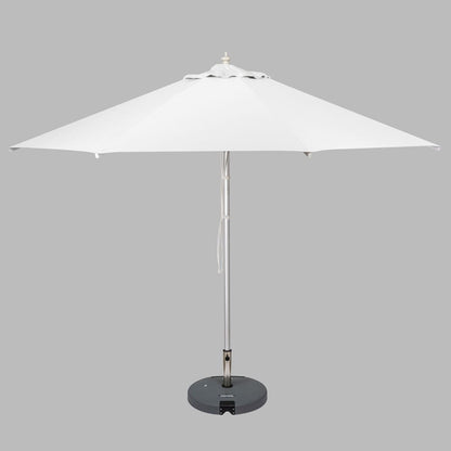 3m Aluminium Round Umbrella Light Grey 310g Spun Poly with 3.5m Protective cover
