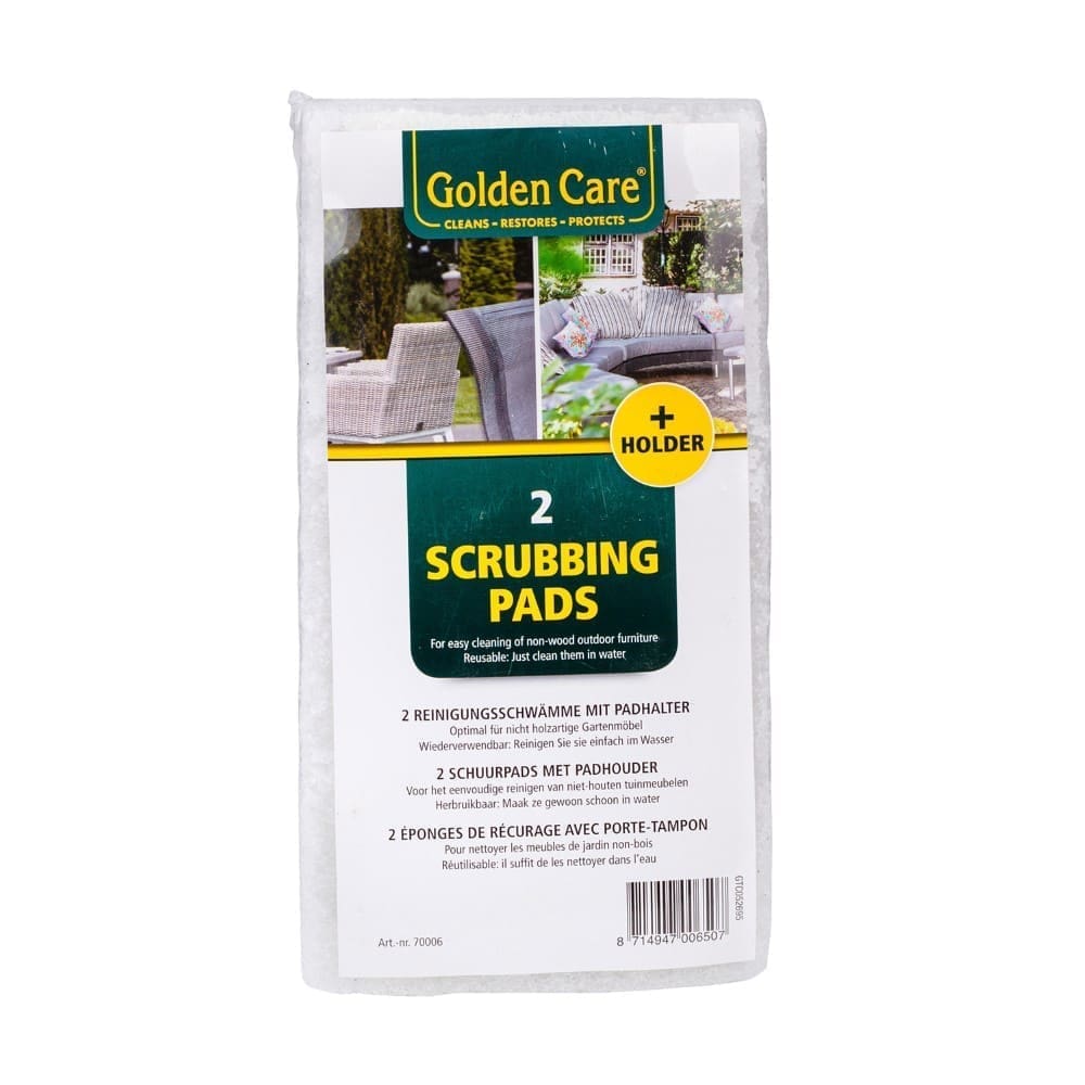Golden Care Scrubbing Pads And Holder (Non-Wood Furniture)