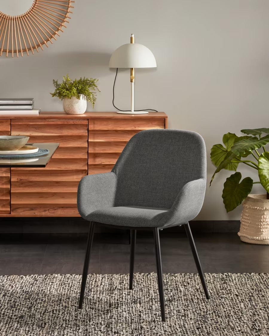 Konna Chair in Dark Grey