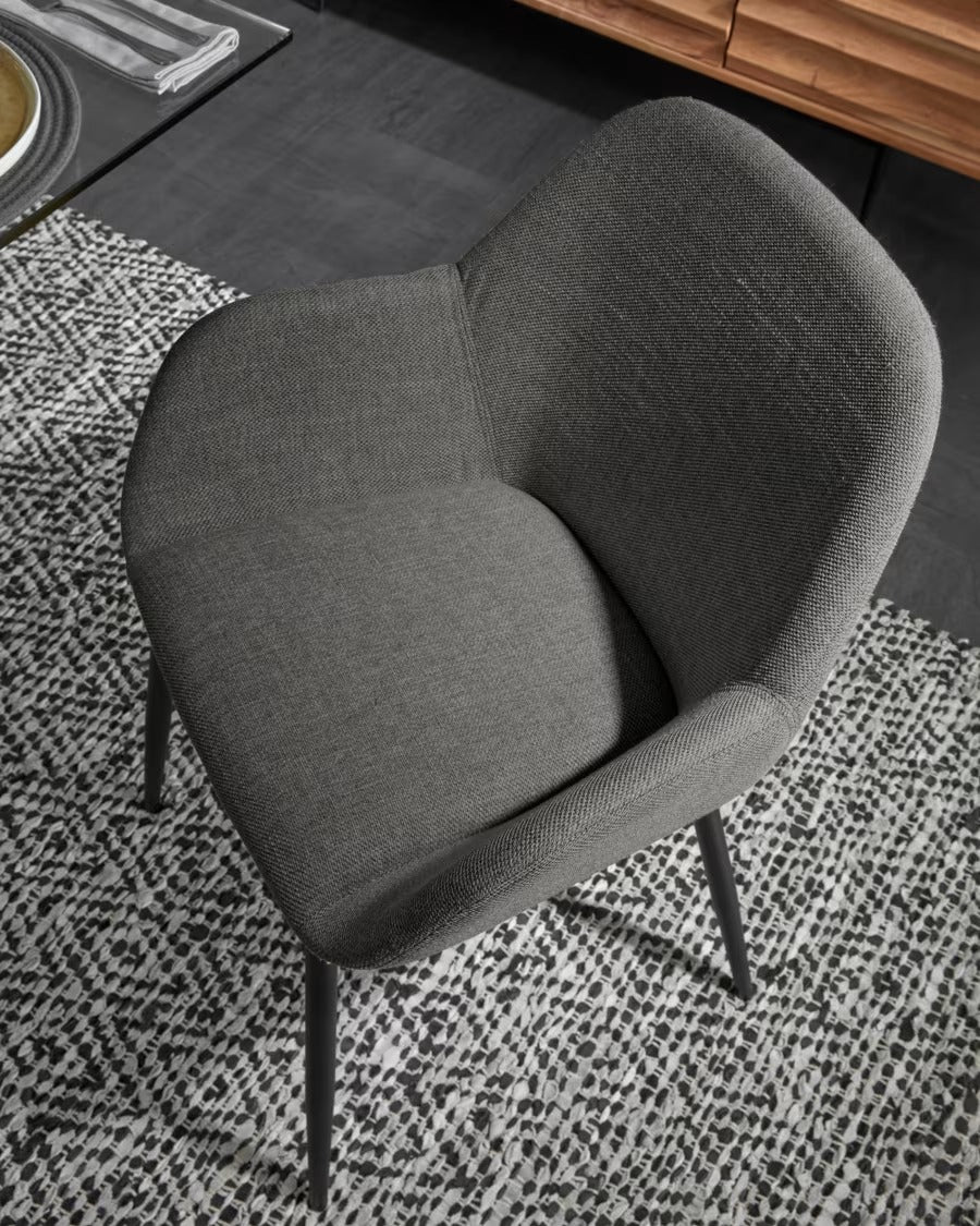 Konna Chair in Dark Grey