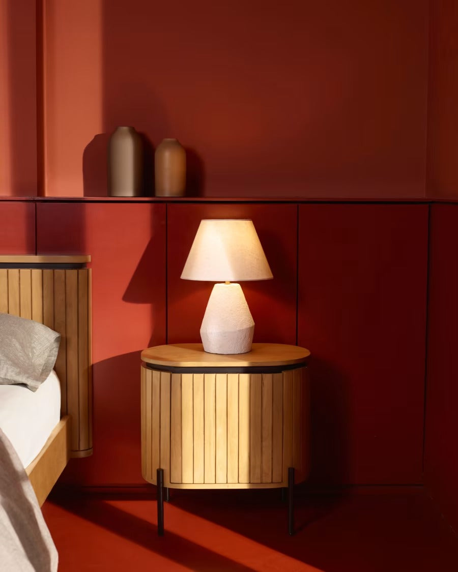 Licia Mango Wood Bedside Table