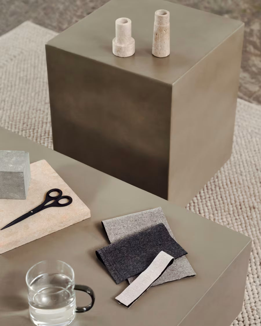 Rustella cement side table# 35 x 35 cm