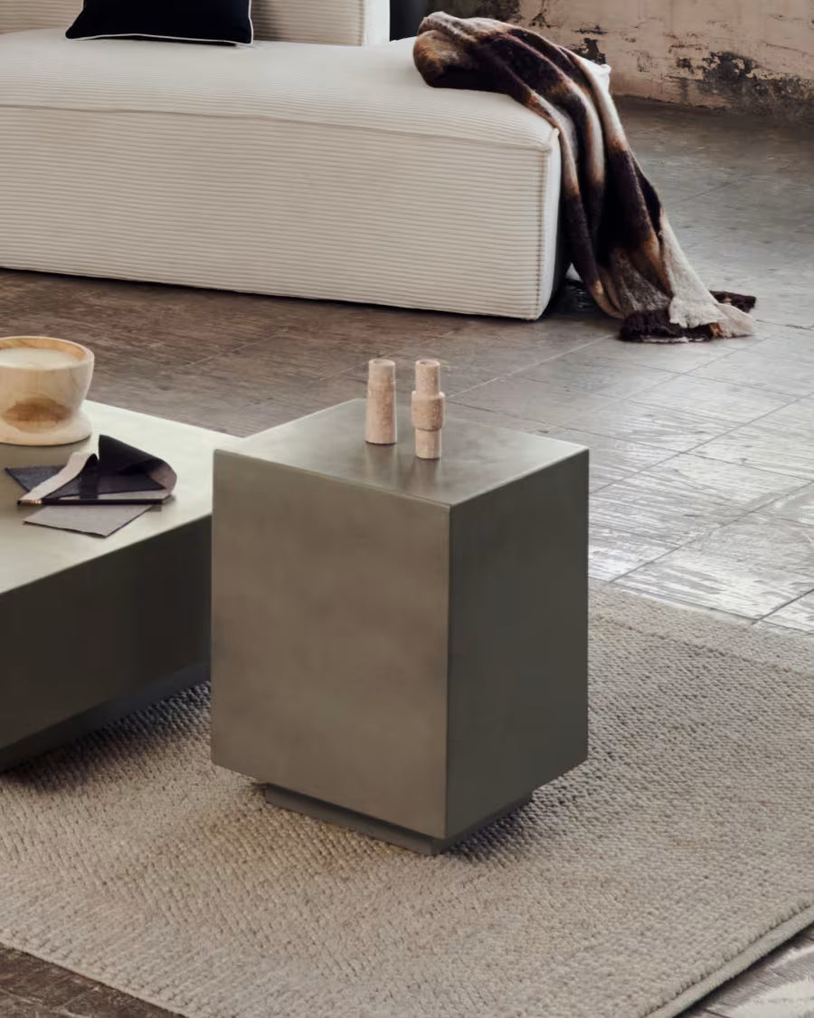 Rustella cement side table# 35 x 35 cm