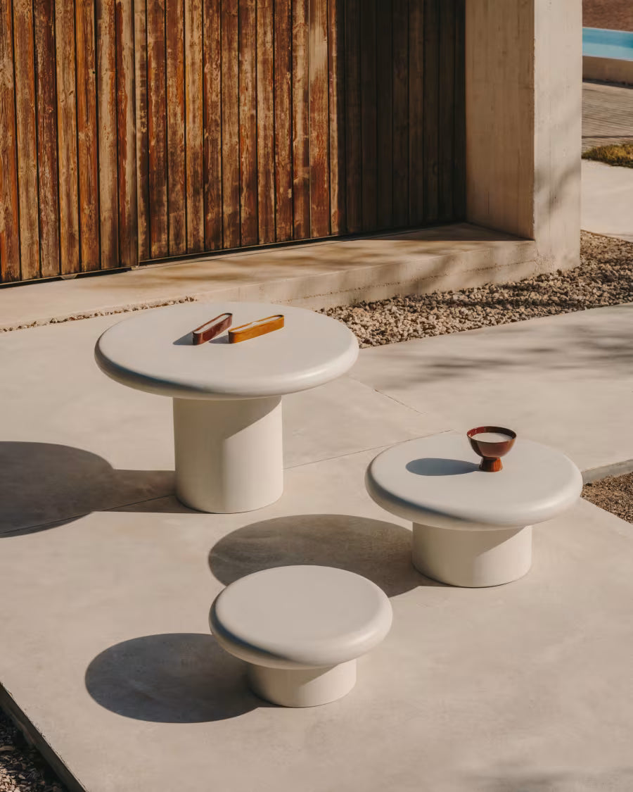 Addaia white cement table