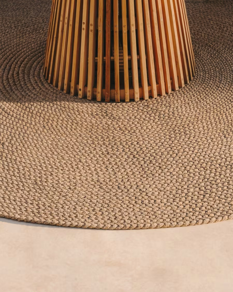 Despas Beige Round Rug
