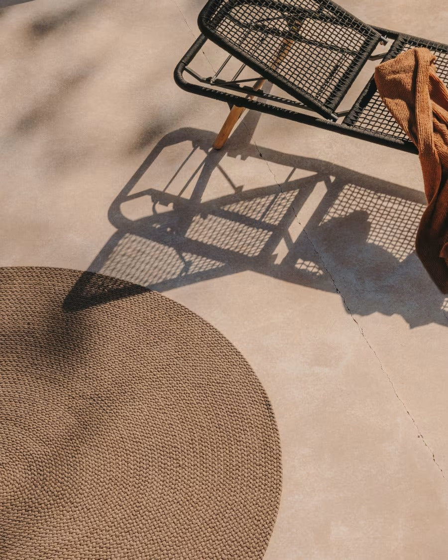 Despas Beige Round Rug