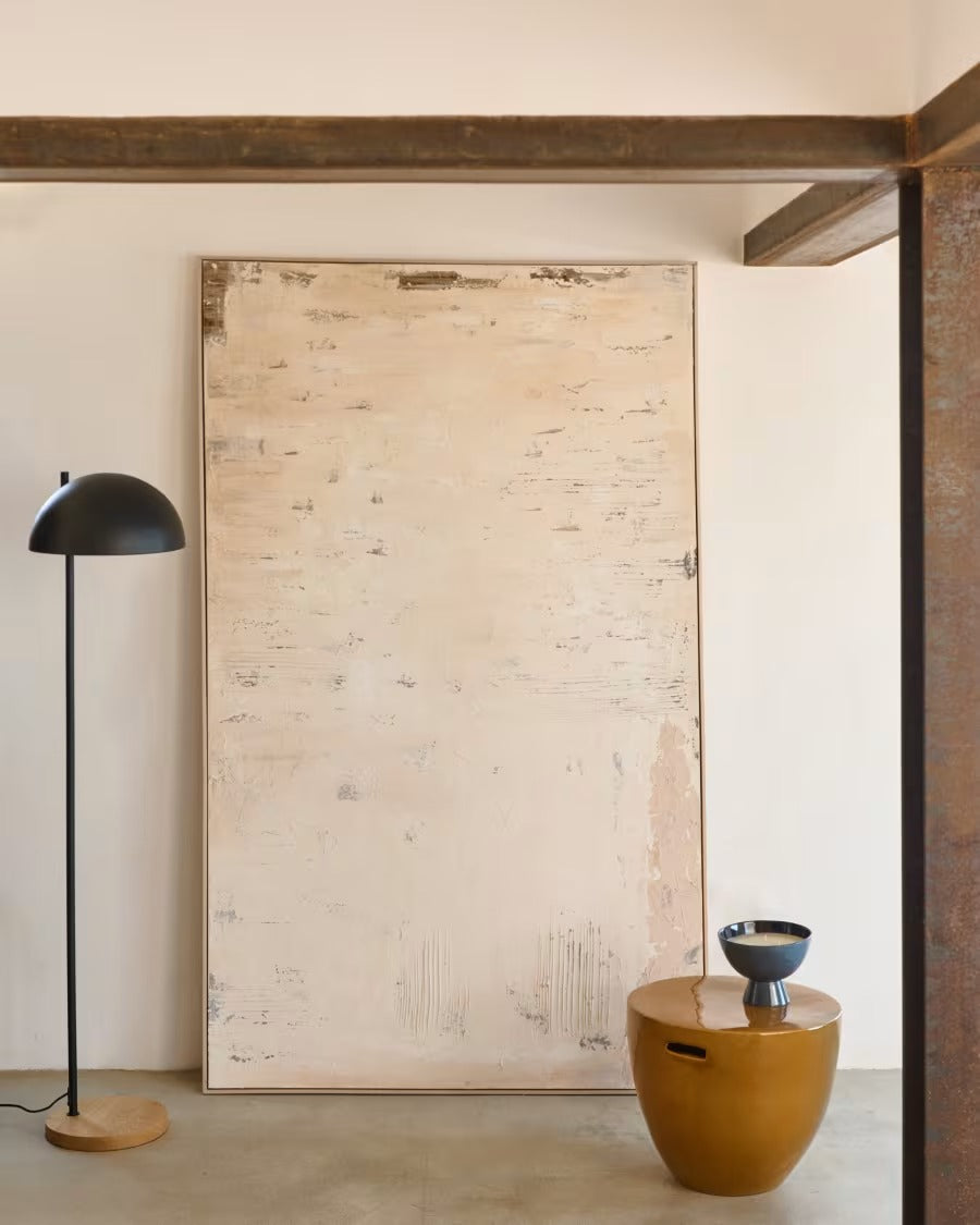 Silpa Abstract Painting in Light Beige 200 x 120 cm