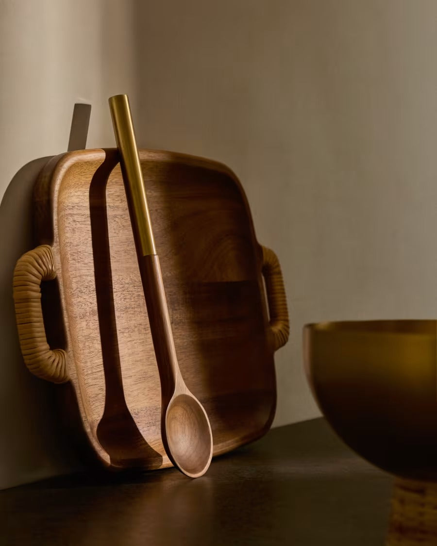 Sataya Round Kitchen Spatula made from FSC 100% acacia wood