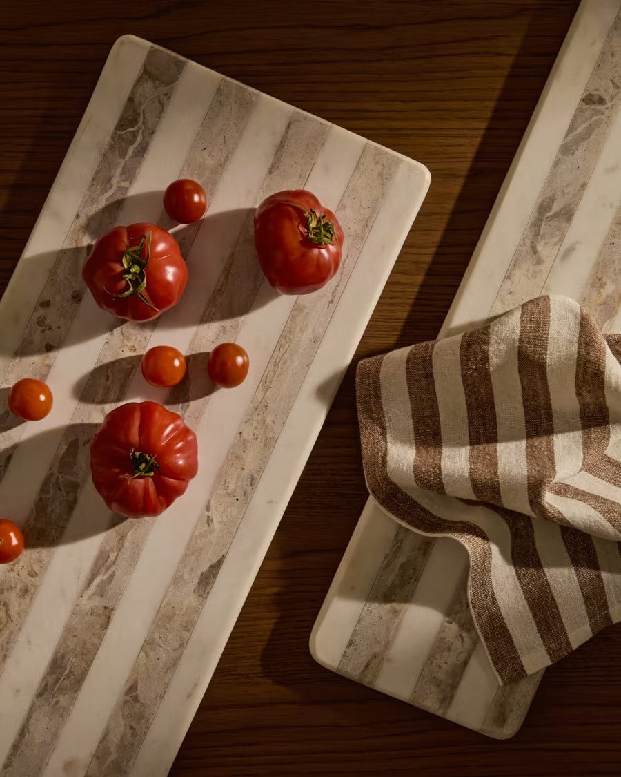 Maura Set of 2 Cotton and Linen Napkins with White