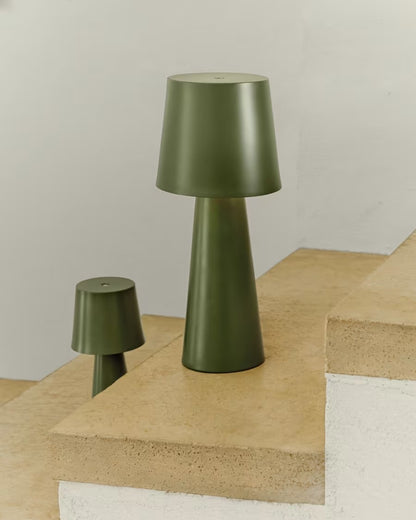 Arenys Large Outdoor Metal Table Lamp in Green