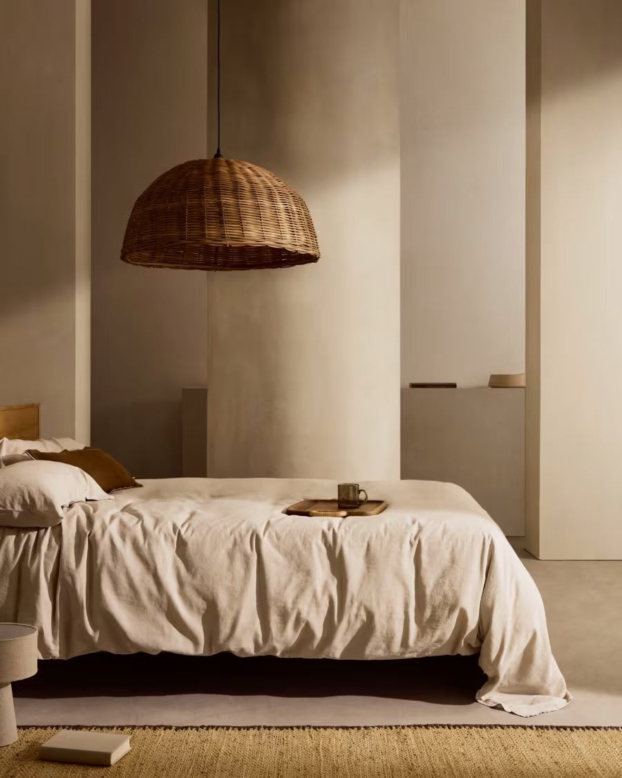 Jornets Rattan Ceiling Lamp Shade in a Natural Finish Ø 80cm