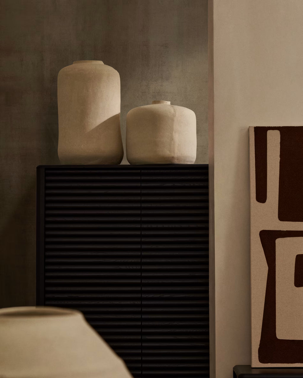 Serina papier-mâché vase