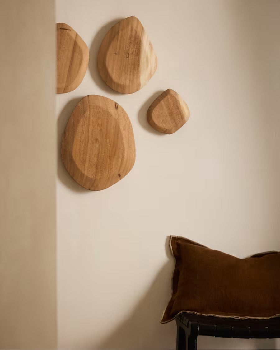 Selem Set of 4 Mungur Wood Wall Panels