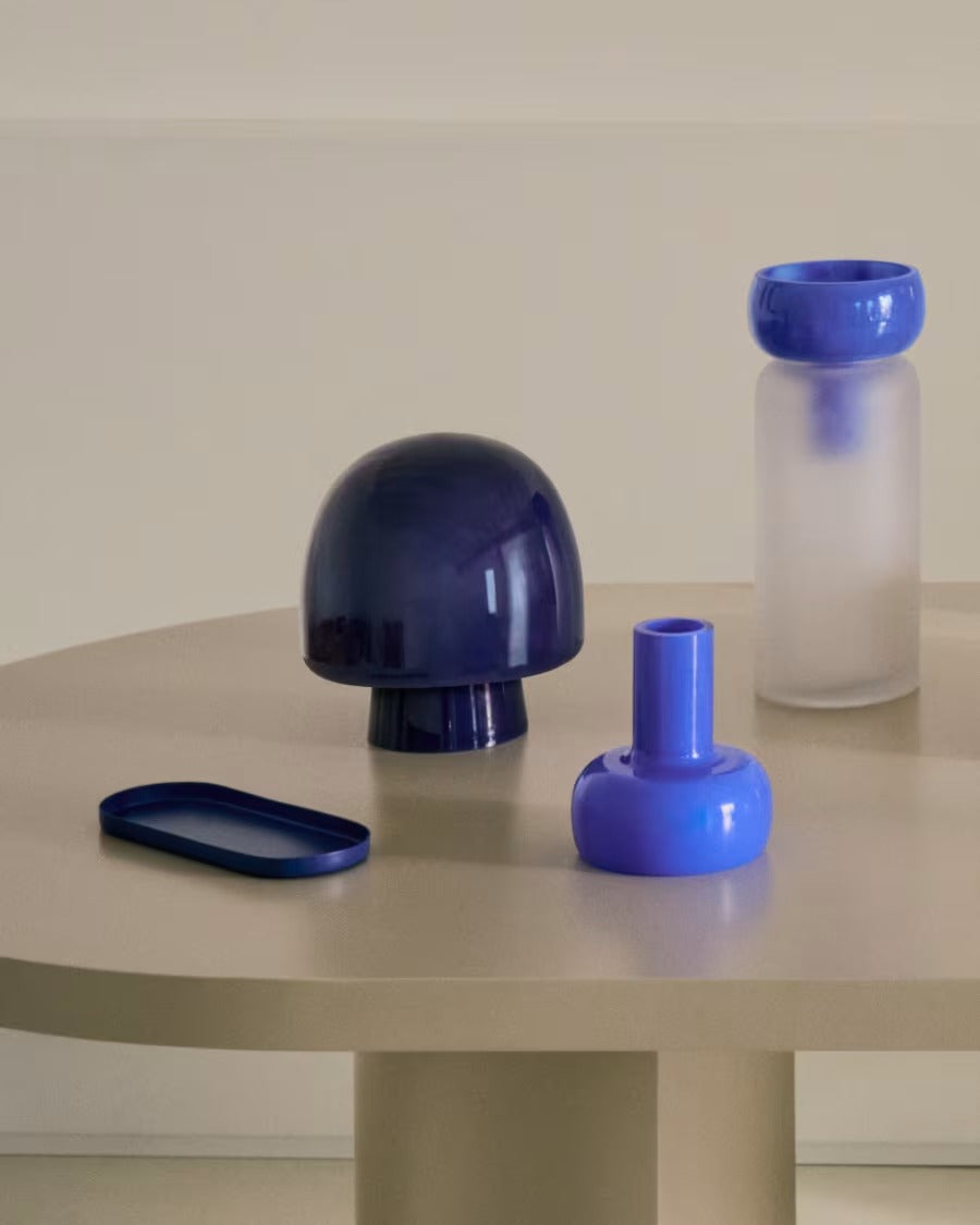 Reig Blue Glass Table Lamp