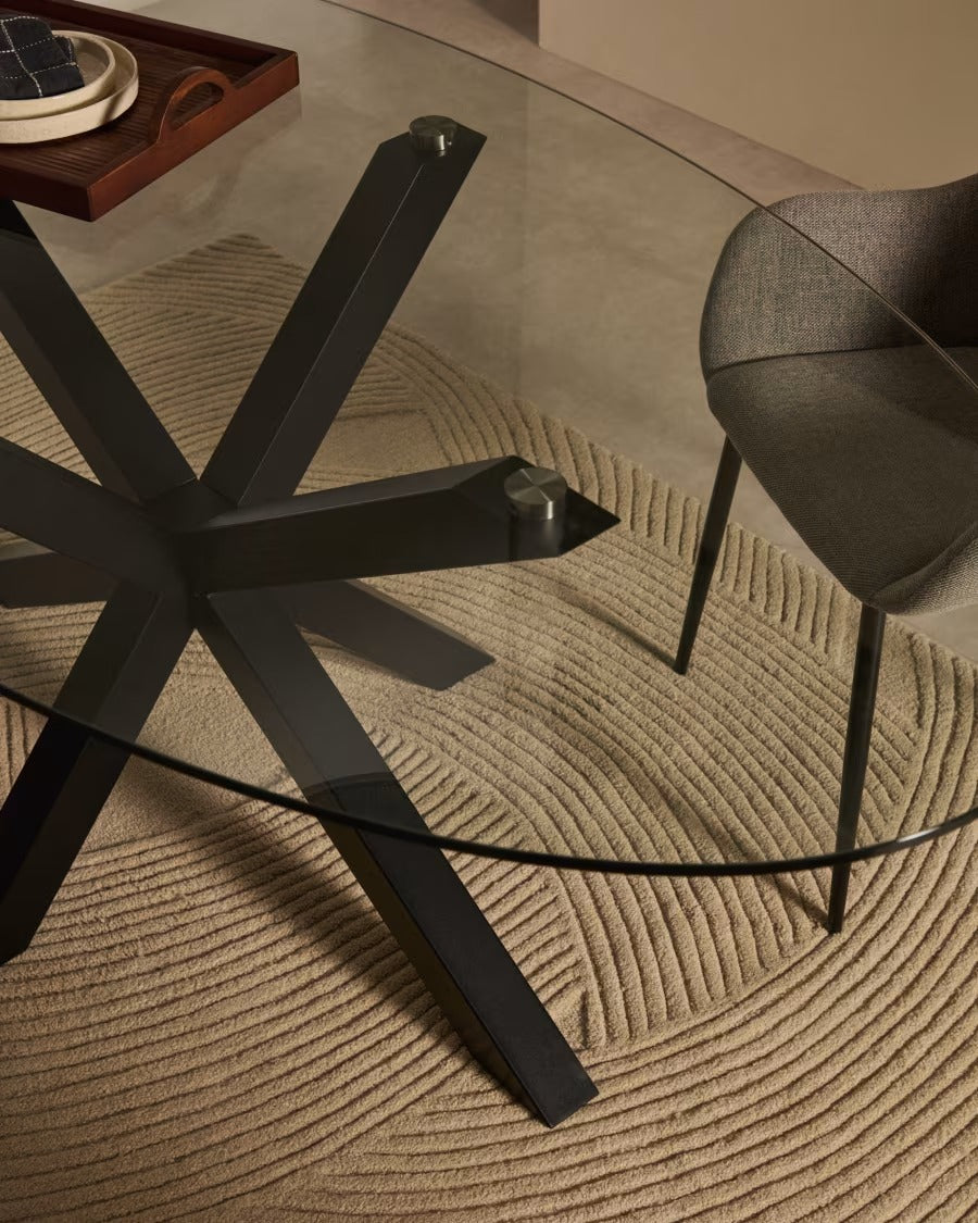 Argo Oval Table in Glass