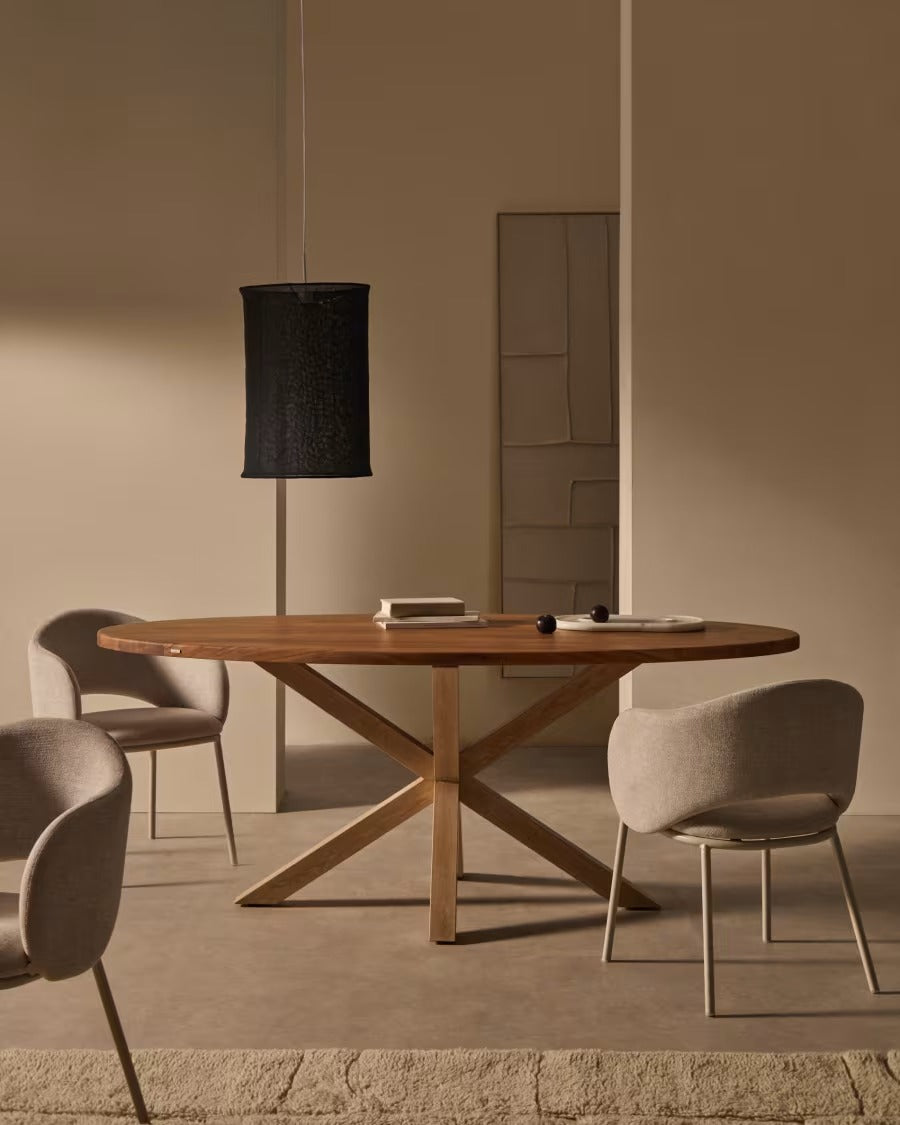 Argo Oval Table Top in Solid Acacia