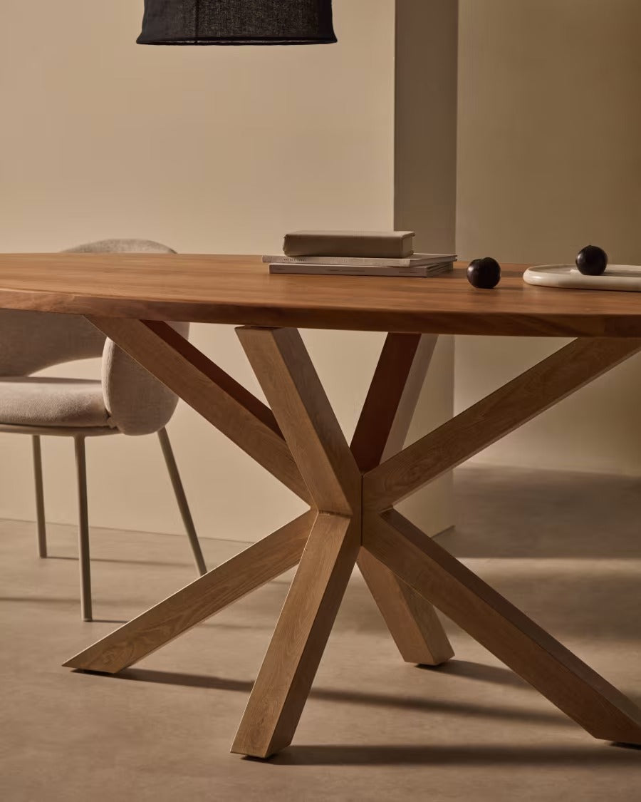 Argo Oval Table Top in Solid Acacia