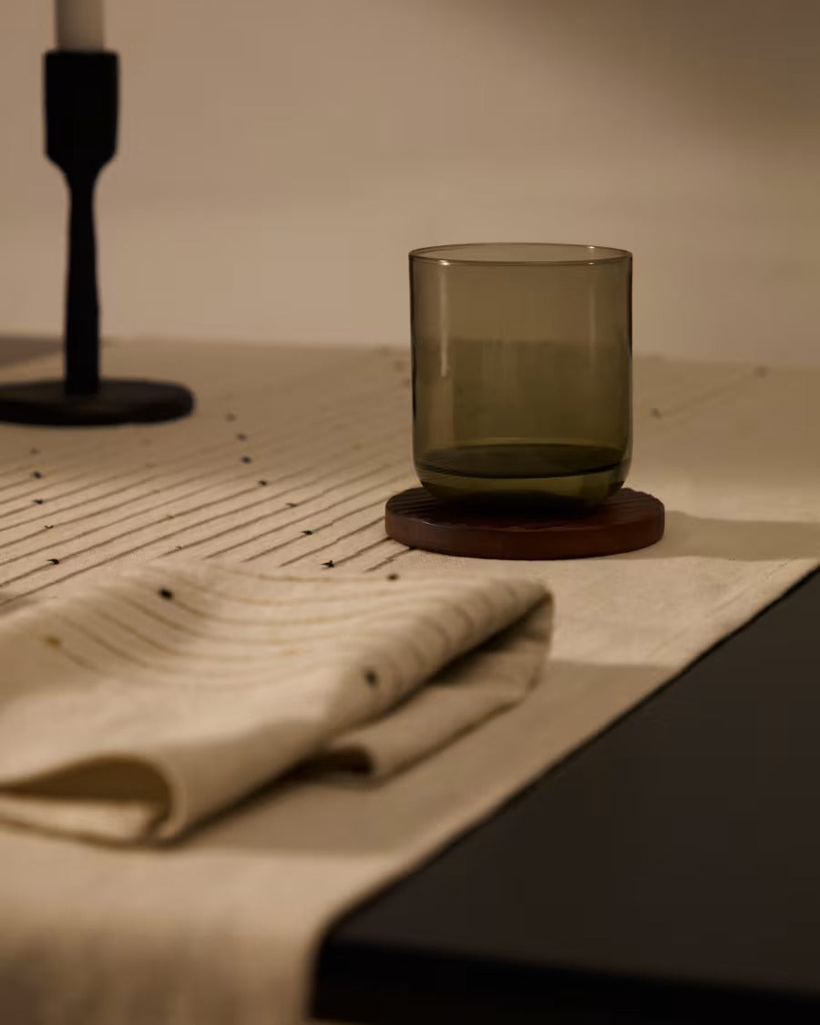 Sauky Green Glass Cup