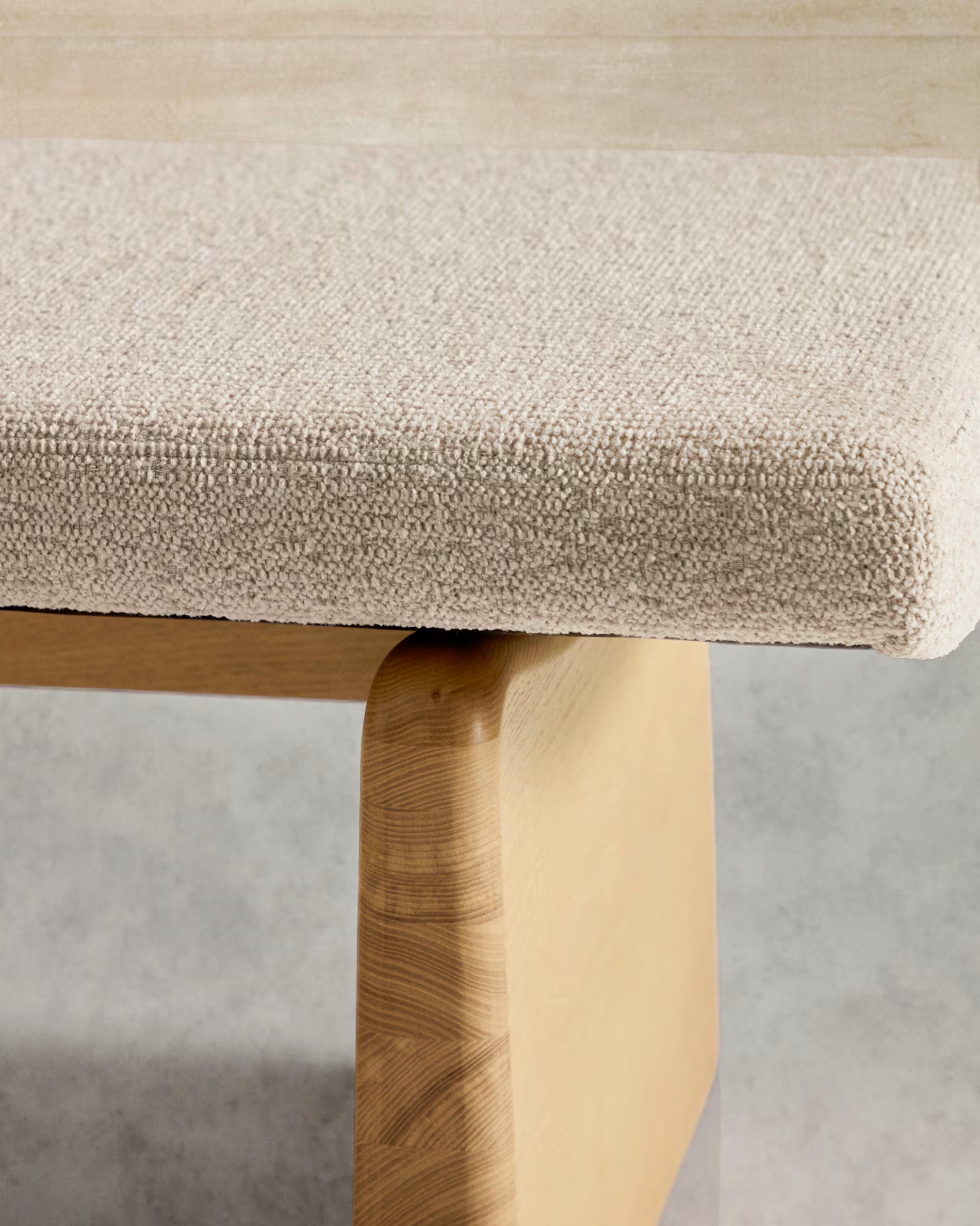 Topaz bench in natural finish, 150 cm.