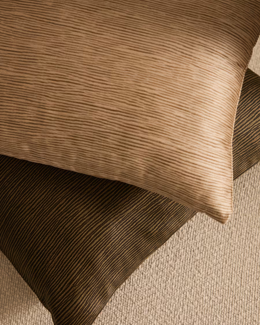 Mirca green textured cushion# 50 x 30 cm