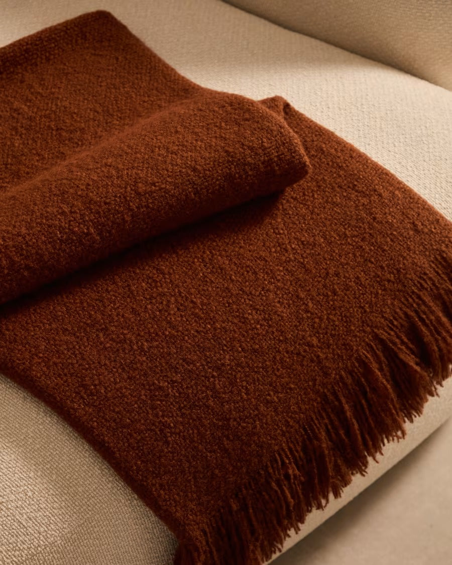 Salion Blanket in a Terracotta