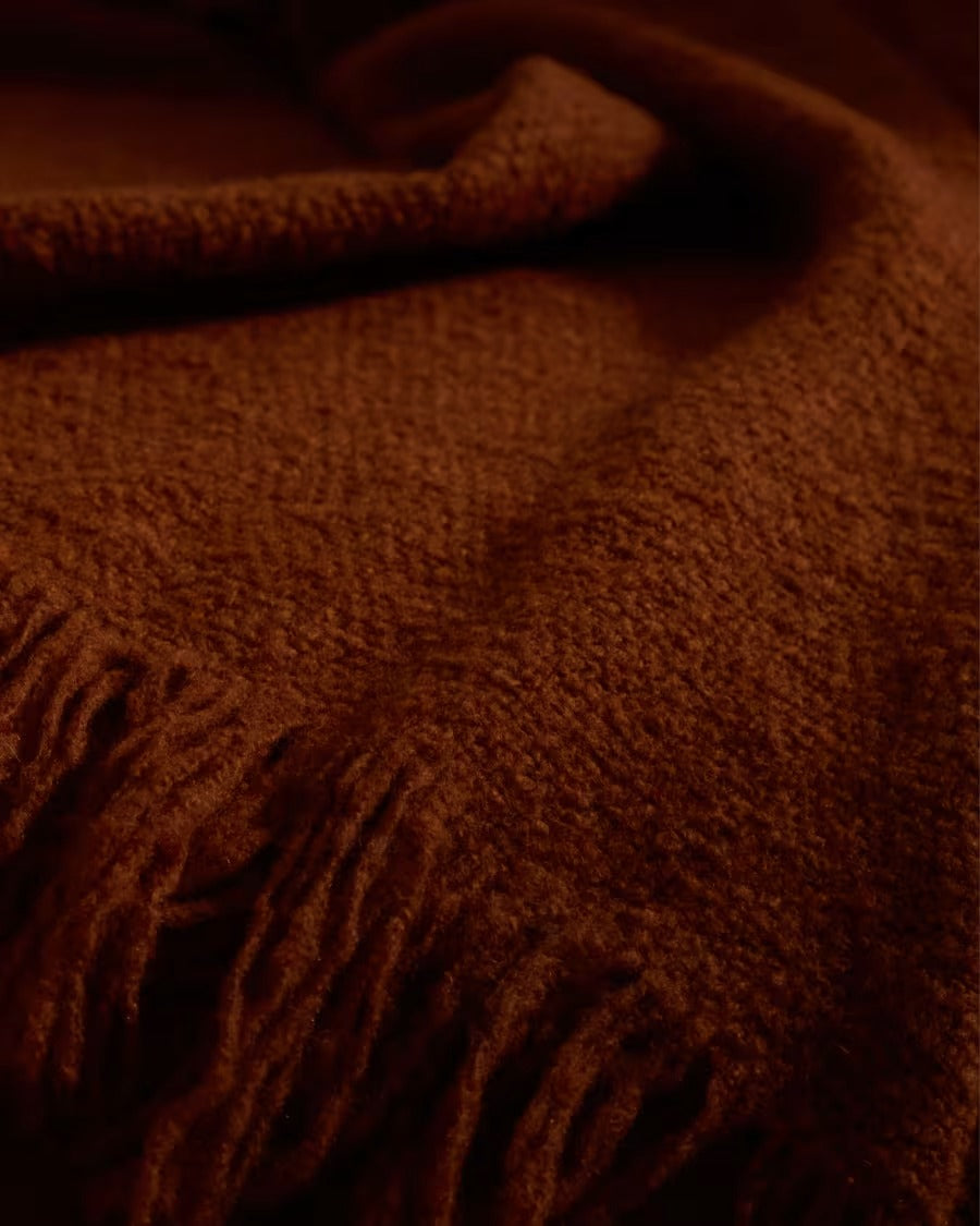 Salion Blanket in a Terracotta