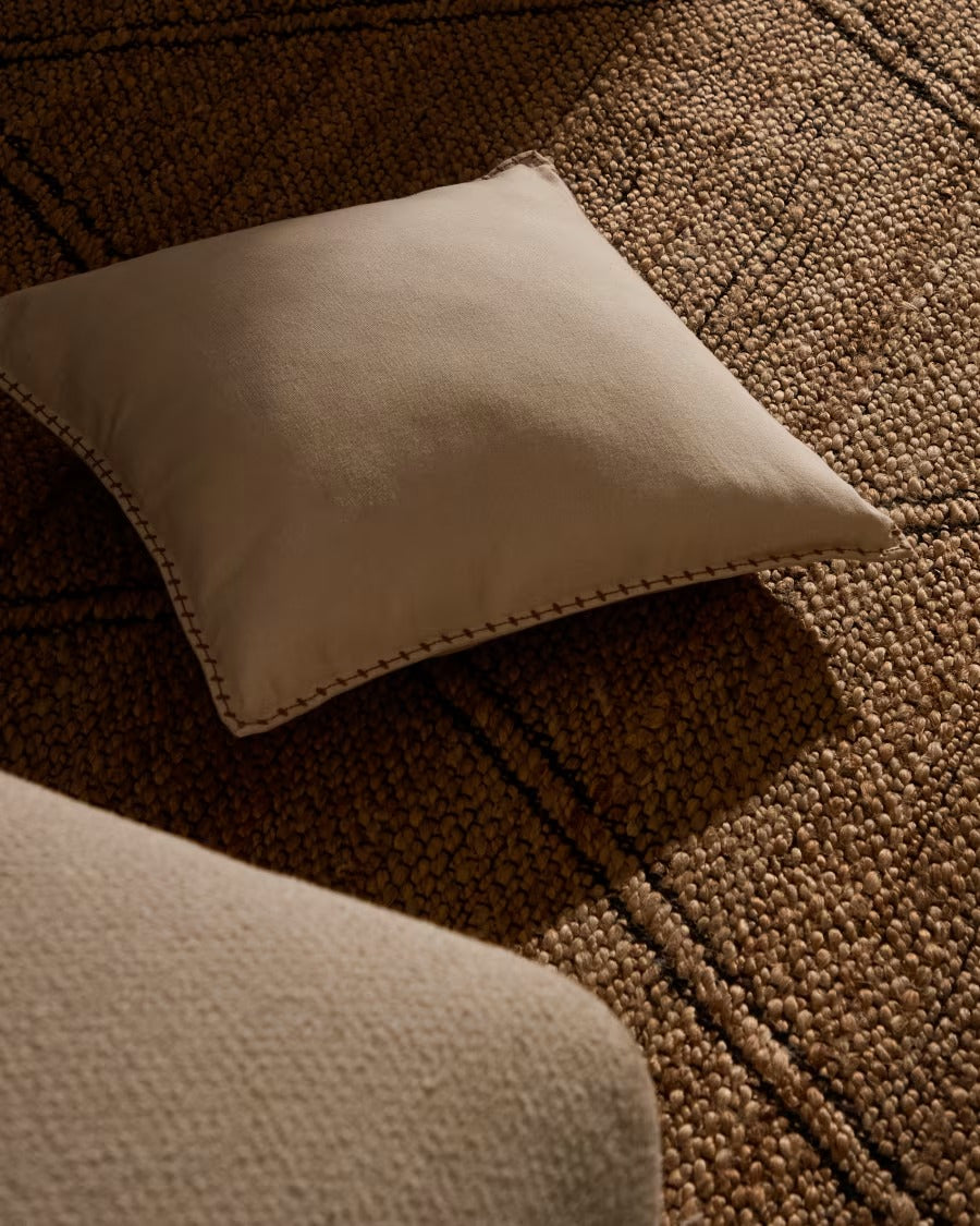 Rakira Beige Cotton Cushion