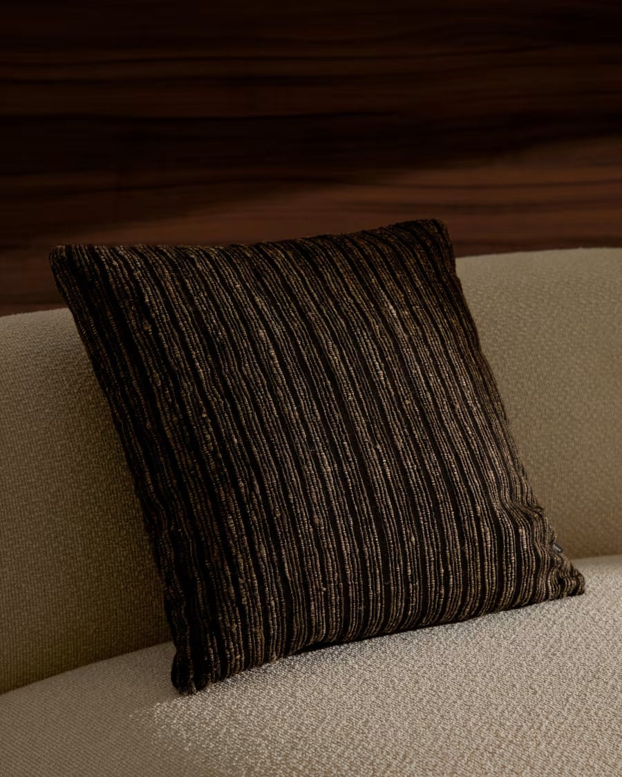 Anir Cushion in Multi-Coloured Silk and Cotton, 45 x 45