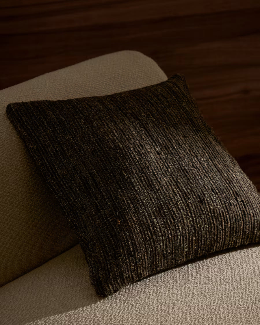 Gulbe cushion in multi-coloured silk and cotton# 45 x 45 cm