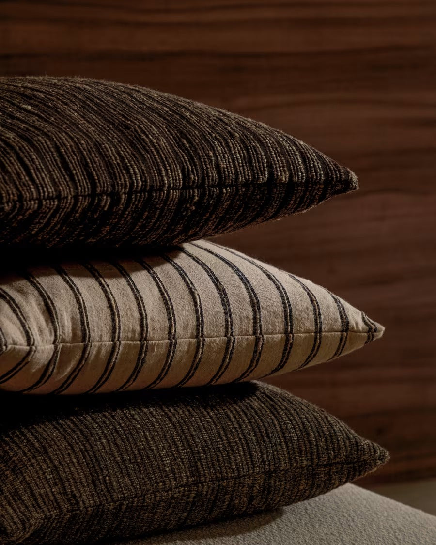 Anir Cushion in Multi-Coloured Silk and Cotton, 45 x 45