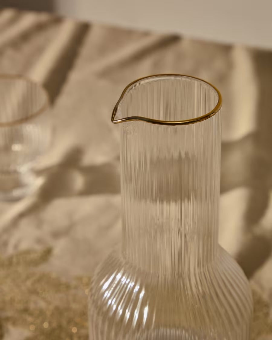 Ayan Transparent Glass Jug, 115 cl